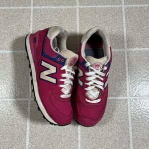 New Balance 574 Hot Pink Running Shoes - SNEAKERS